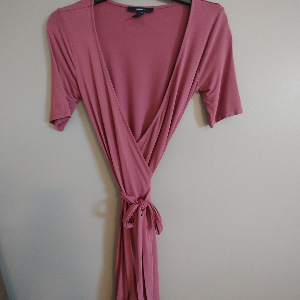 Wrap tie dress